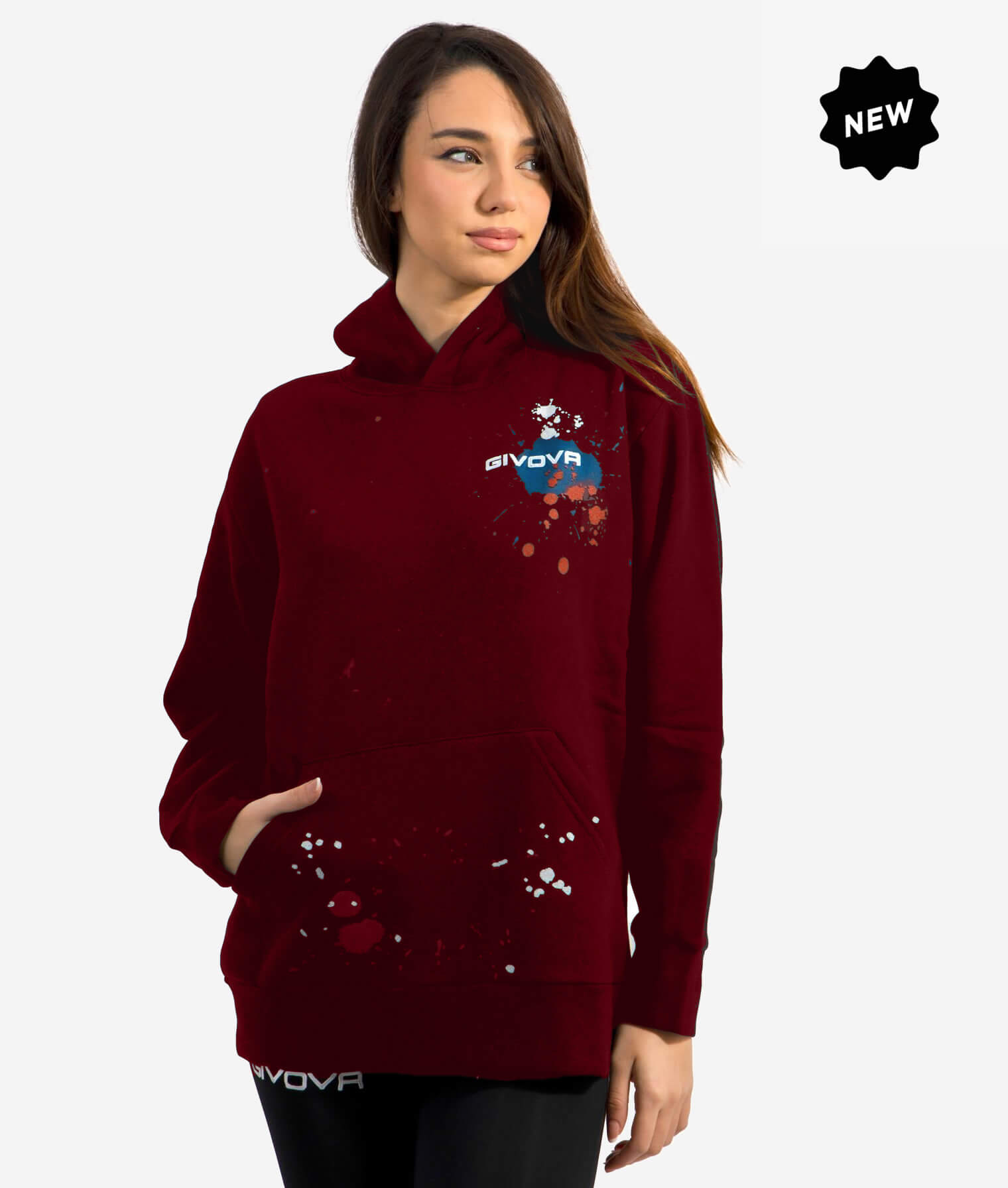 FELPA SPACE CON CAPPUCCIO - immagine 5